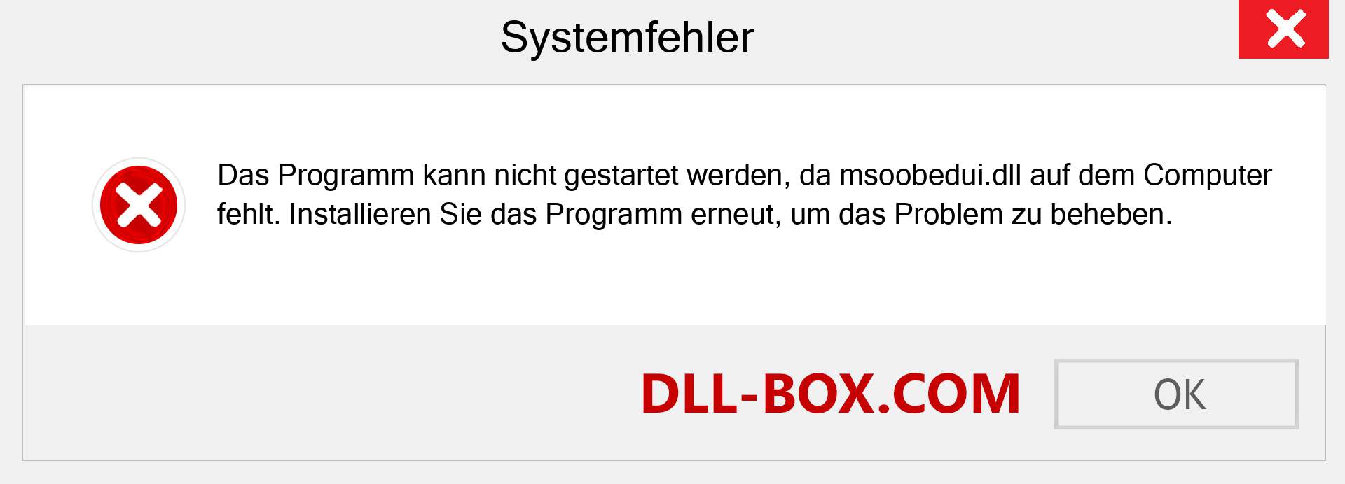 msoobedui.dll-Datei fehlt?. Download für Windows 7, 8, 10 - Fix msoobedui dll Missing Error unter Windows, Fotos, Bildern