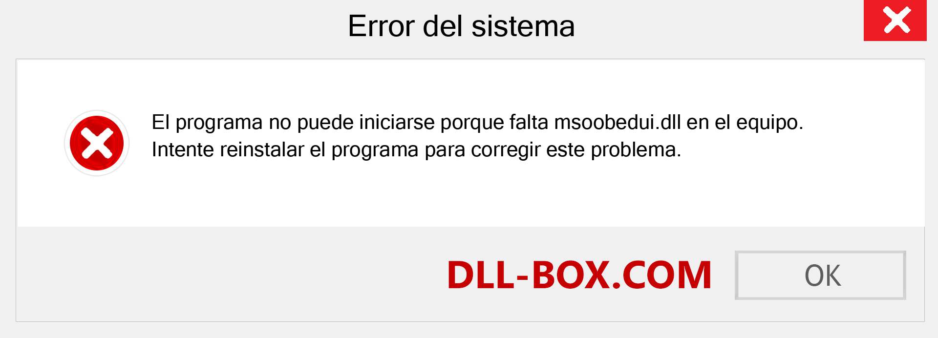 ¿Falta el archivo msoobedui.dll ?. Descargar para Windows 7, 8, 10 - Corregir msoobedui dll Missing Error en Windows, fotos, imágenes